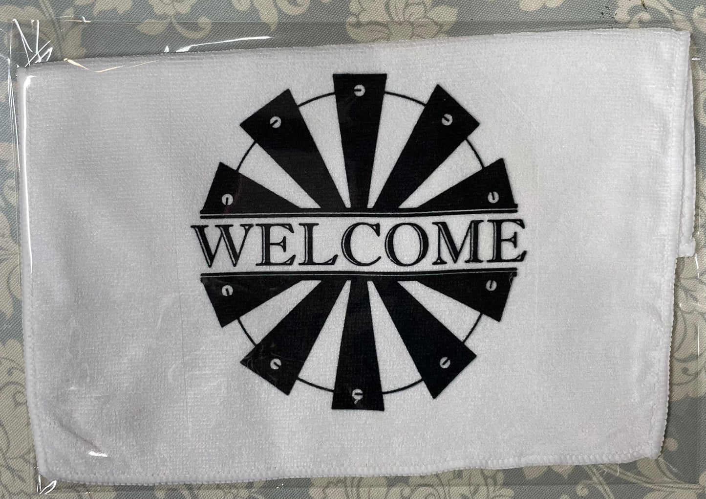 Welcome Windmill Dishcloth