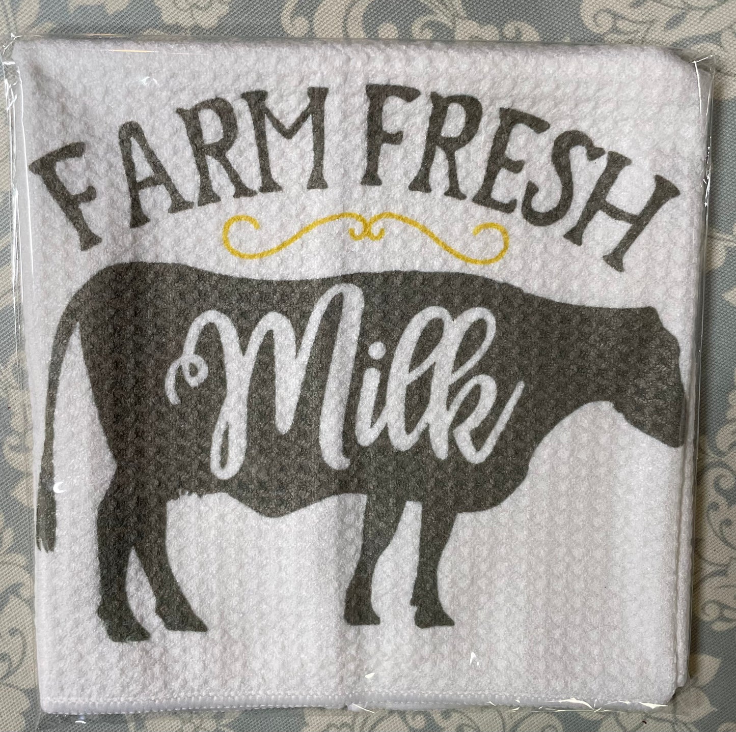 Farm Fresh Milk Dishcloth