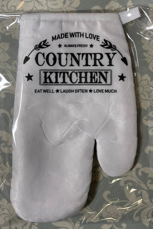 Country Kitchen Oven Mitt