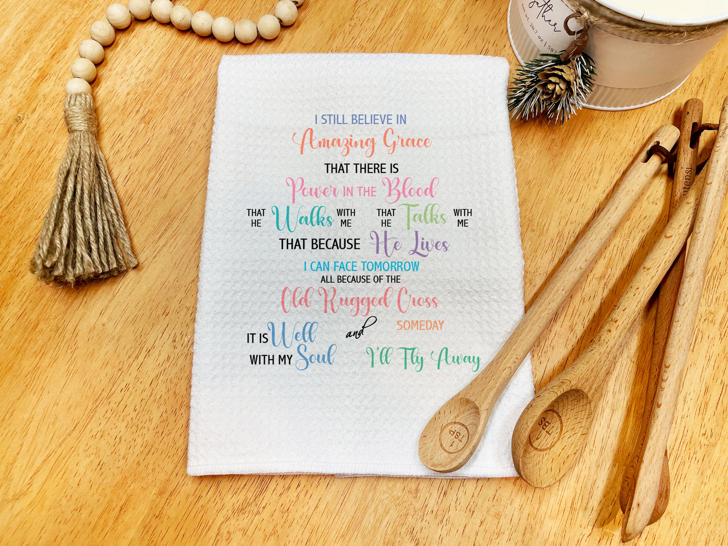 I Still Believe in Amazing Grace Dishcloth